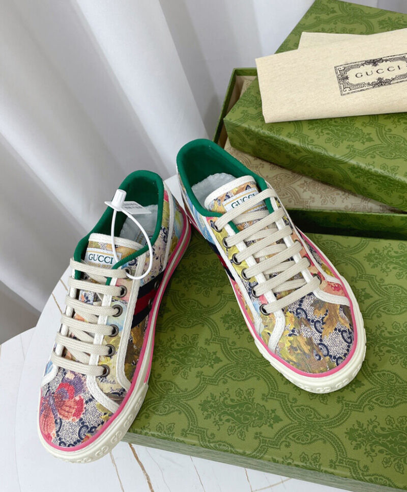 Gucci Unisex Tennis 1977 sneaker 731950 Coffee