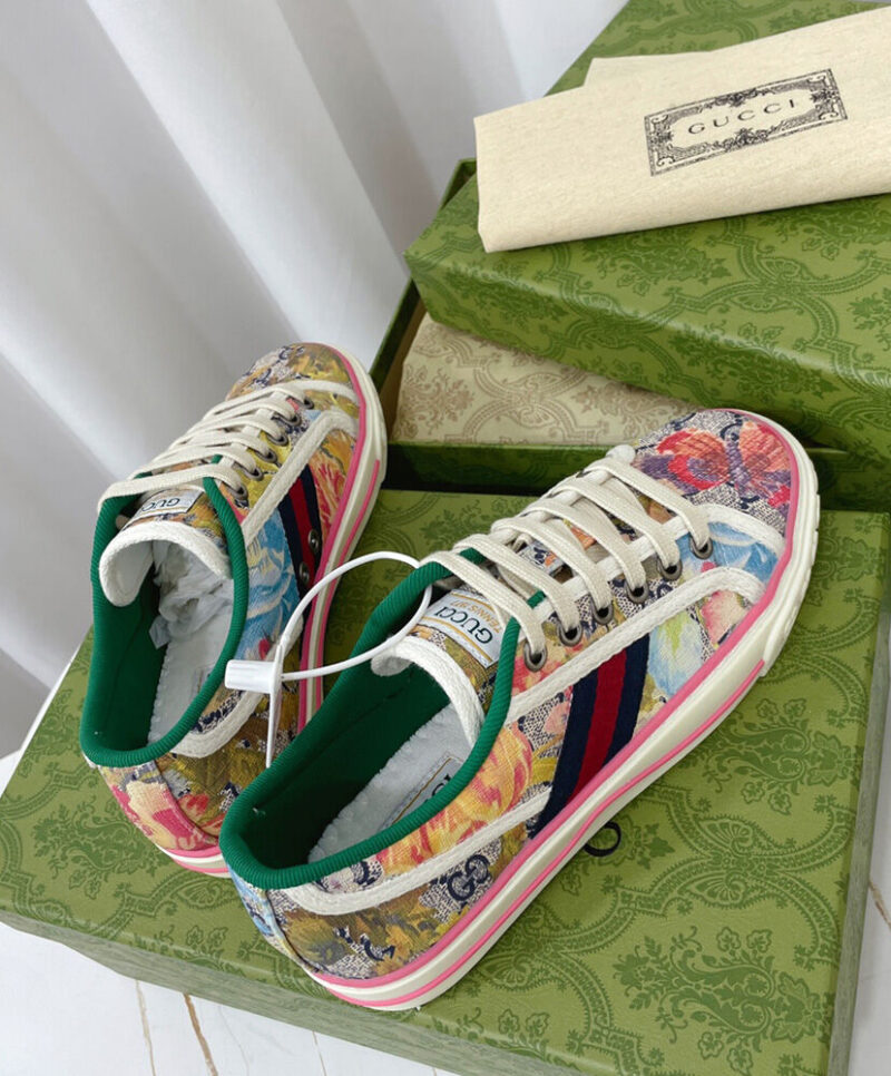 Gucci Unisex Tennis 1977 sneaker 731950 Coffee