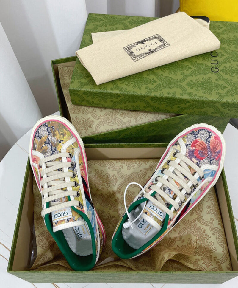 Gucci Unisex Tennis 1977 sneaker 731950 Coffee