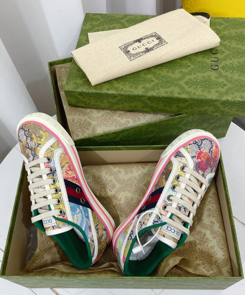 Gucci Unisex Tennis 1977 sneaker 731950 Coffee
