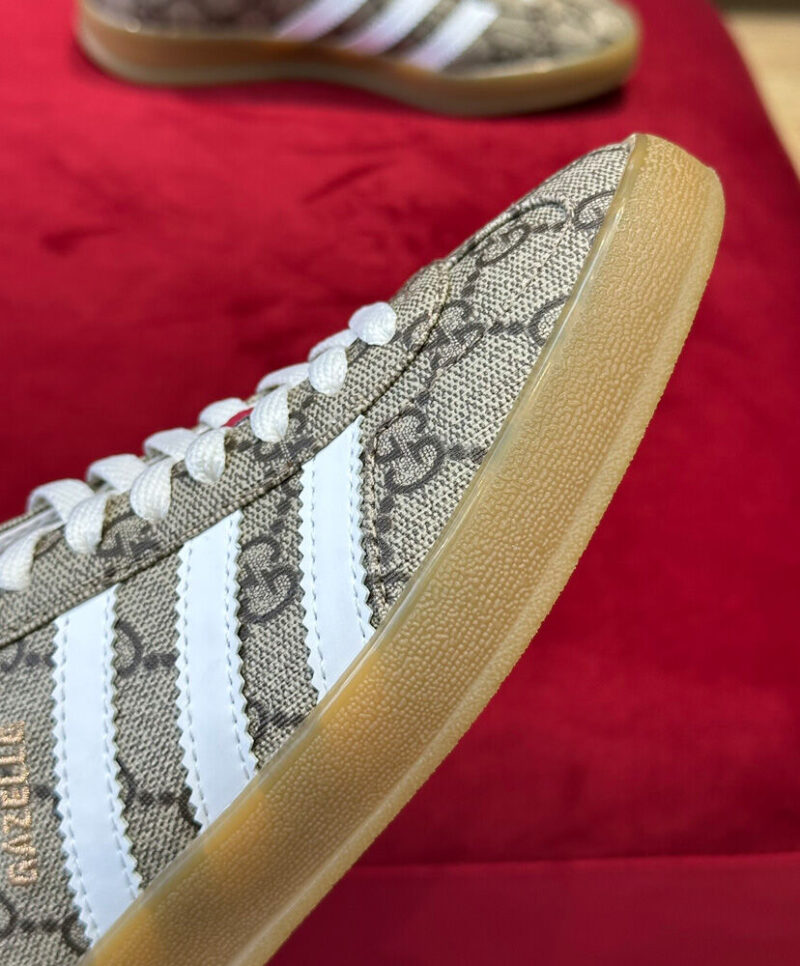 Gucci X Adidas Unisex Gazelle Sneaker Coffee