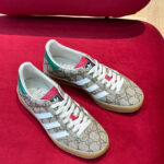 Gucci X Adidas Unisex Gazelle Sneaker Coffee