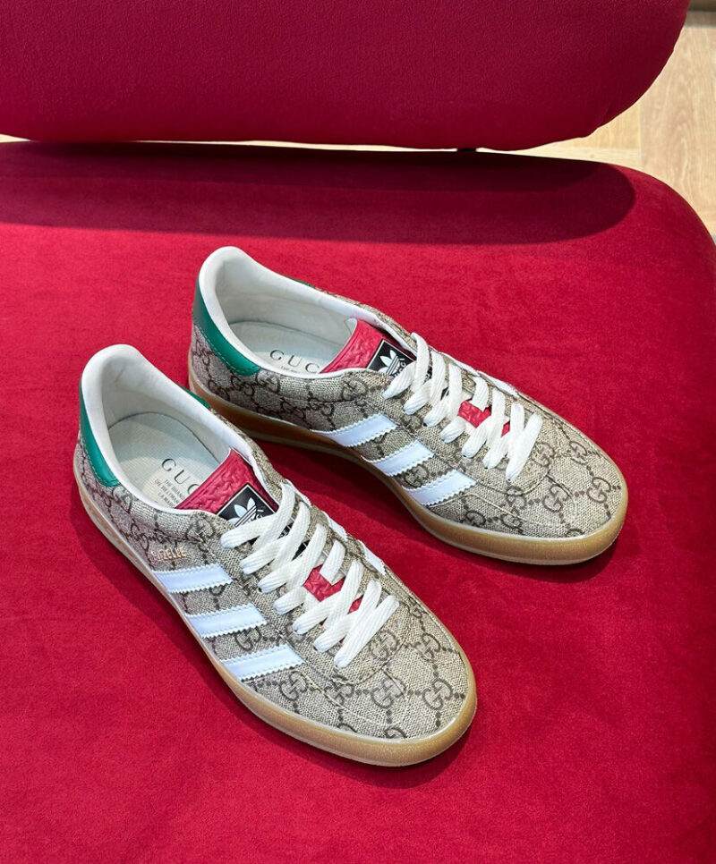 Gucci X Adidas Unisex Gazelle Sneaker Coffee
