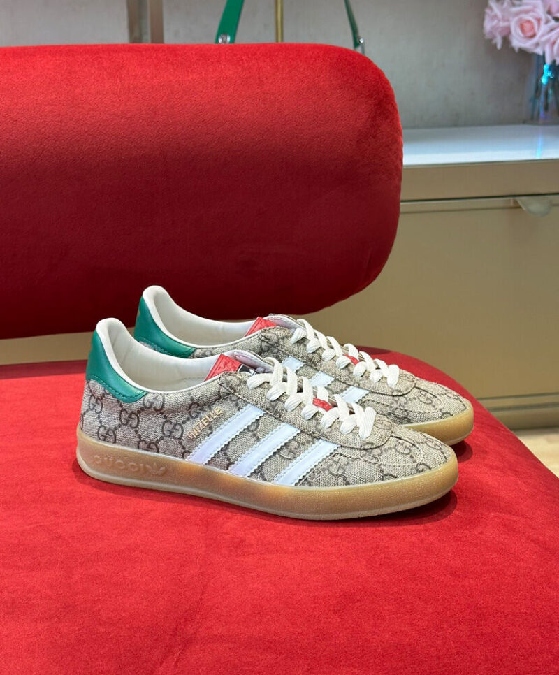 Gucci X Adidas Unisex Gazelle Sneaker Coffee