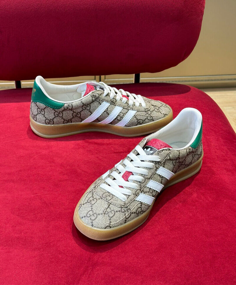 Gucci X Adidas Unisex Gazelle Sneaker Coffee