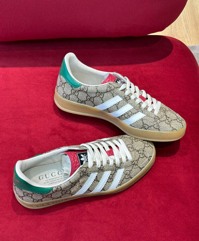 Gucci X Adidas Unisex Gazelle Sneaker Coffee