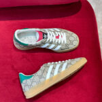 Gucci X Adidas Unisex Gazelle Sneaker Coffee