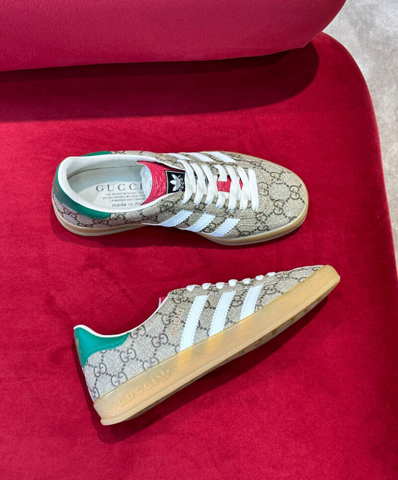 Gucci X Adidas Unisex Gazelle Sneaker Coffee