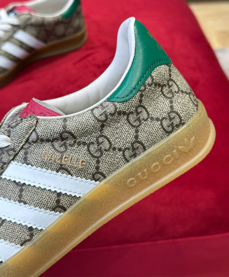 Gucci X Adidas Unisex Gazelle Sneaker Coffee