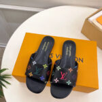 Louis Vuitton Women's LV x TM 6AM Flat Mule Black