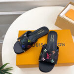 Louis Vuitton Women's LV x TM 6AM Flat Mule Black