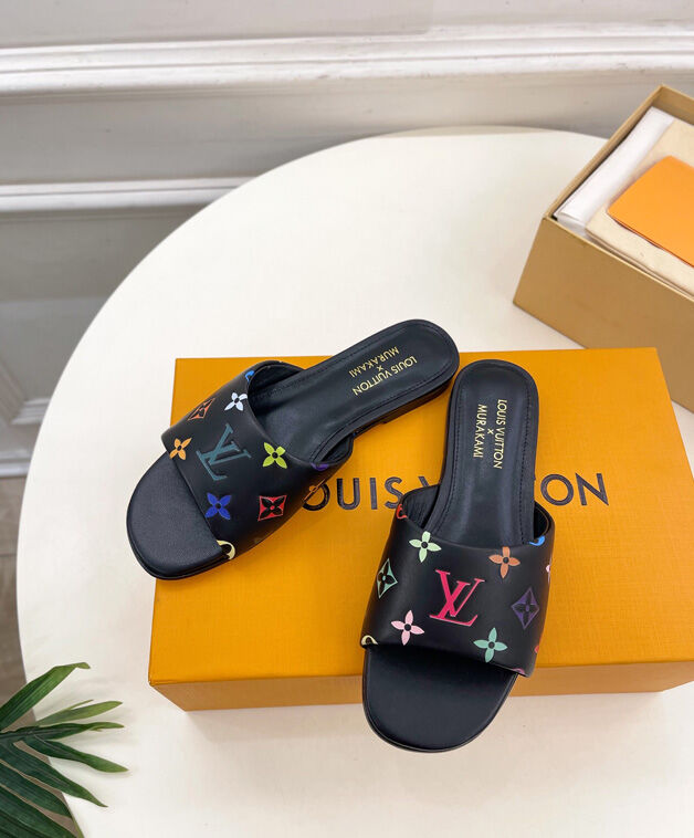 Louis Vuitton Women's LV x TM 6AM Flat Mule Black