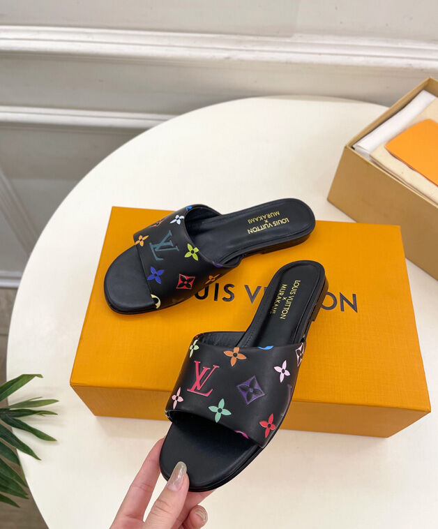 Louis Vuitton Women's LV x TM 6AM Flat Mule Black
