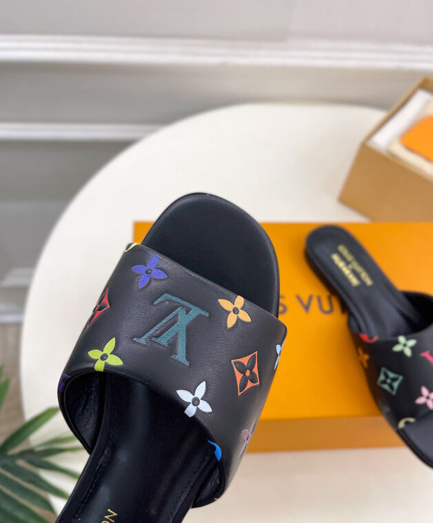 Louis Vuitton Women's LV x TM 6AM Flat Mule Black