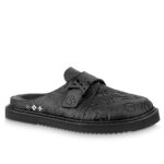 Louis Vuitton Unisex Mule LV EASY 1AA0CA Black