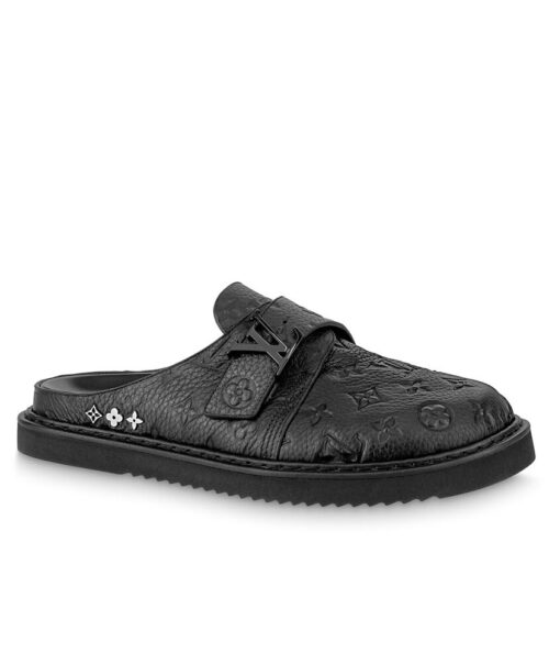 Louis Vuitton Unisex Mule LV EASY 1AA0CA Black