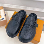 Louis Vuitton Unisex Mule LV EASY 1AA0CA Black
