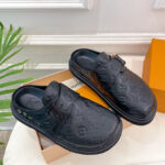 Louis Vuitton Unisex Mule LV EASY 1AA0CA Black