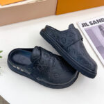 Louis Vuitton Unisex Mule LV EASY 1AA0CA Black