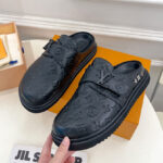 Louis Vuitton Unisex Mule LV EASY 1AA0CA Black