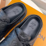 Louis Vuitton Unisex Mule LV EASY 1AA0CA Black