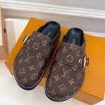 Louis Vuitton Unisex LV Cosy Flat Comfort Clogs 1AAW6S Brown