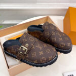 Louis Vuitton Unisex LV Cosy Flat Comfort Clogs 1AAW6S Brown