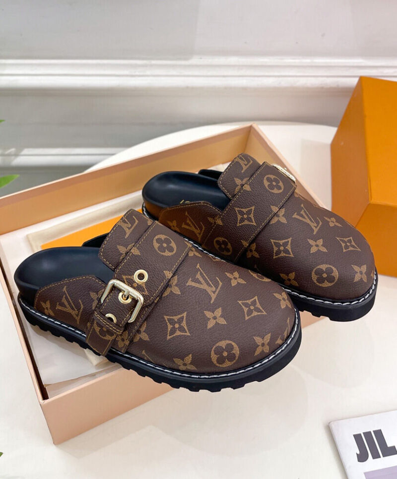 Louis Vuitton Unisex LV Cosy Flat Comfort Clogs 1AAW6S Brown
