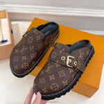 Louis Vuitton Unisex LV Cosy Flat Comfort Clogs 1AAW6S Brown