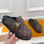 Louis Vuitton Unisex LV Cosy Flat Comfort Clogs 1AAW6S Brown