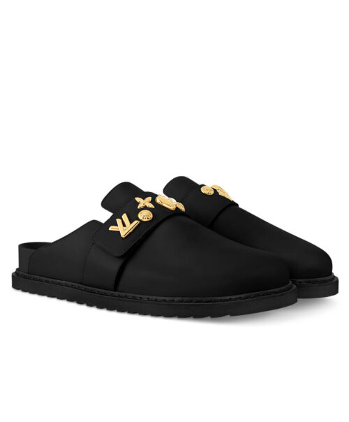 Louis Vuitton Unisex LV Cosy Flat Comfort Clog 1ADACR Black