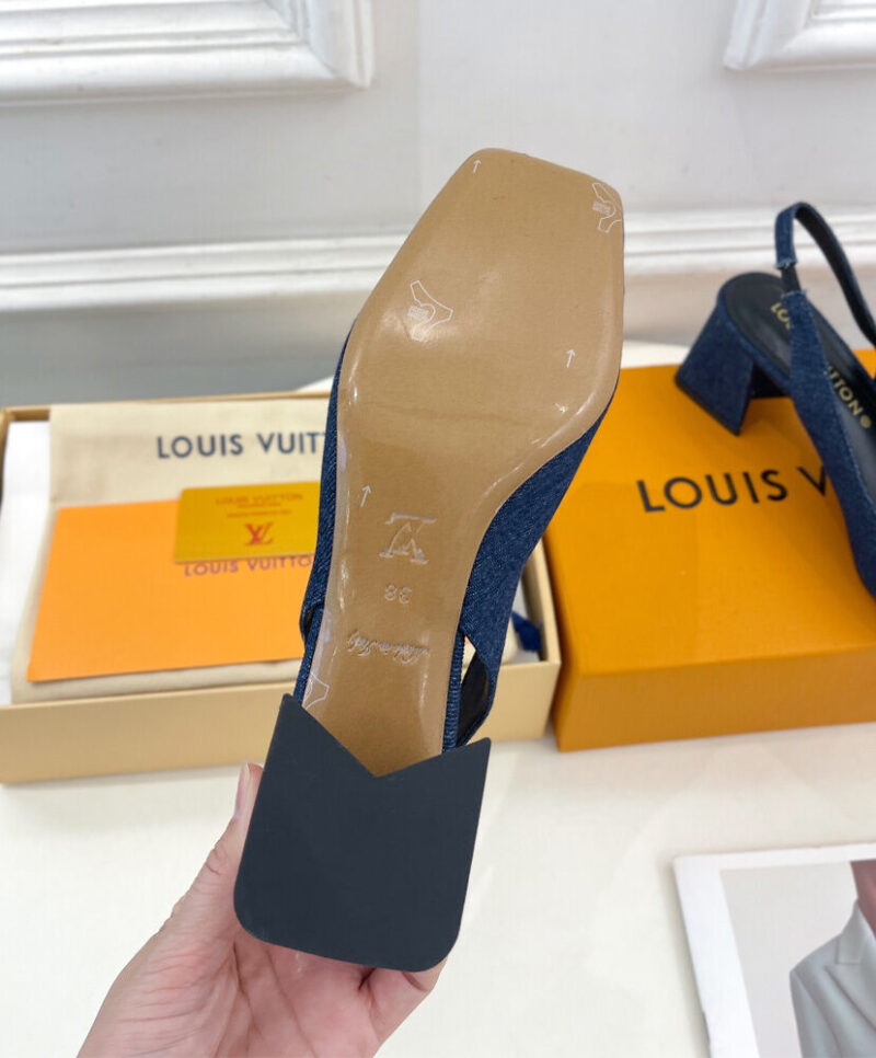 Louis Vuitton Women's Shake Slingback Pump 1ACGGE Dark Blue