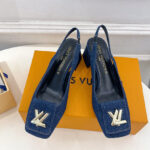 Louis Vuitton Women's Shake Slingback Pump 1ACGGE Dark Blue