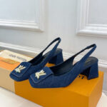 Louis Vuitton Women's Shake Slingback Pump 1ACGGE Dark Blue