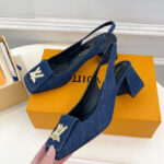 Louis Vuitton Women's Shake Slingback Pump 1ACGGE Dark Blue