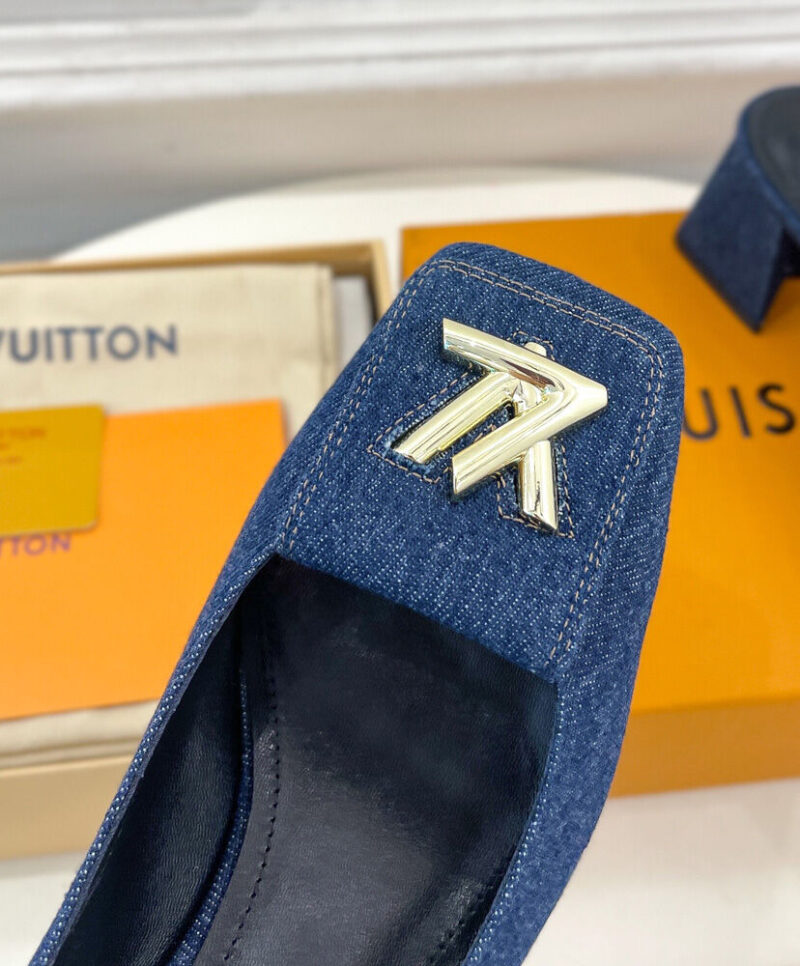 Louis Vuitton Women's Shake Slingback Pump 1ACGGE Dark Blue