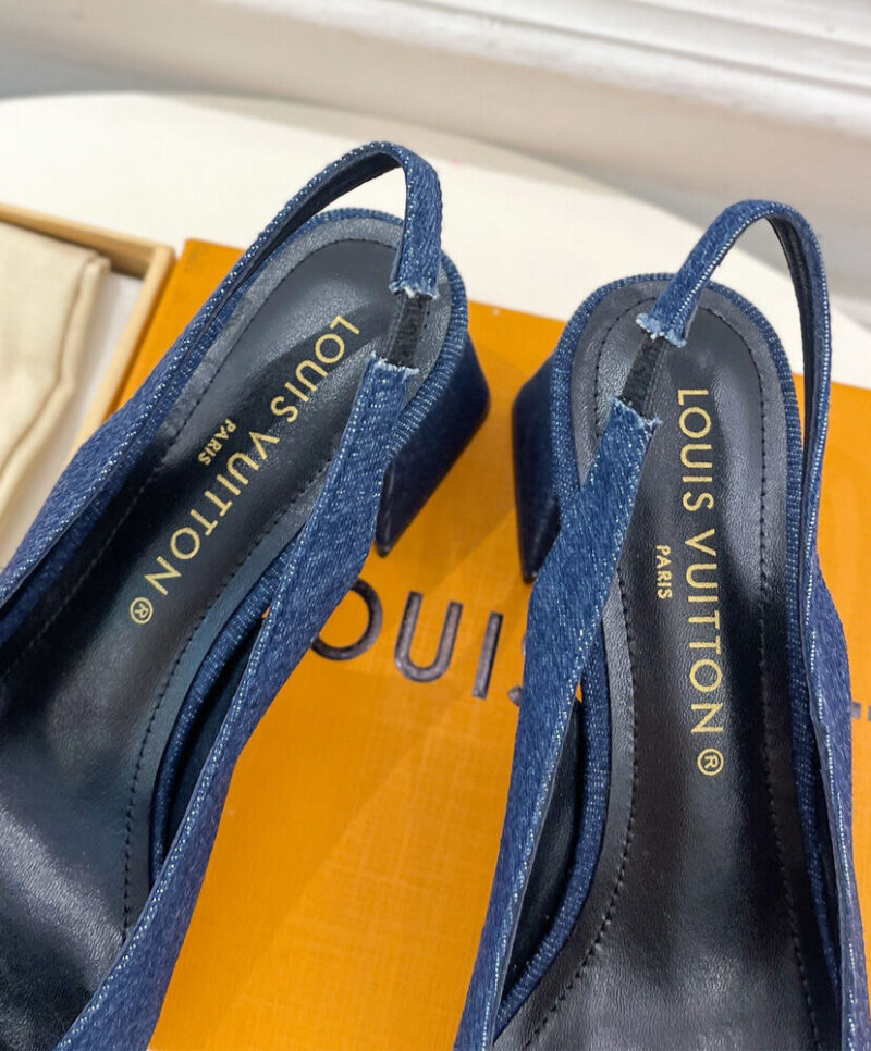 Louis Vuitton Women's Shake Slingback Pump 1ACGGE Dark Blue