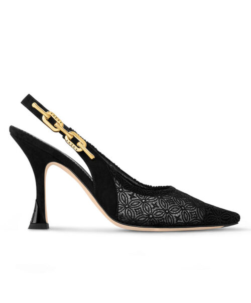 Louis Vuitton Women's Sparkle Slingback Pump 1ACGJZ Black