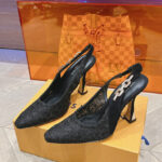Louis Vuitton Women's Sparkle Slingback Pump 1ACGJZ Black