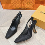 Louis Vuitton Women's Sparkle Slingback Pump 1ACGJZ Black