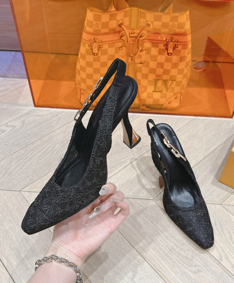 Louis Vuitton Women's Sparkle Slingback Pump 1ACGJZ Black