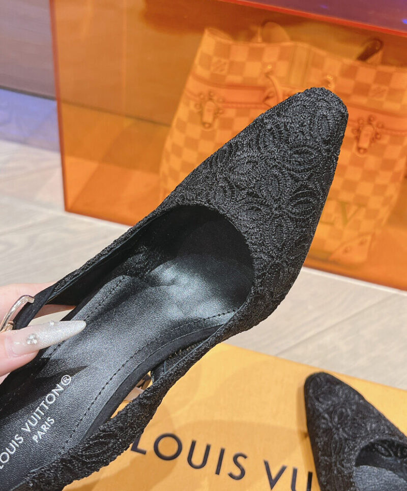 Louis Vuitton Women's Sparkle Slingback Pump 1ACGJZ Black