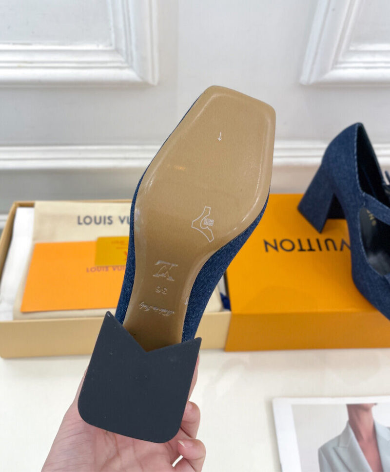 Louis Vuitton Women's Shake Mary Jane Pump 1ACGST Dark Blue