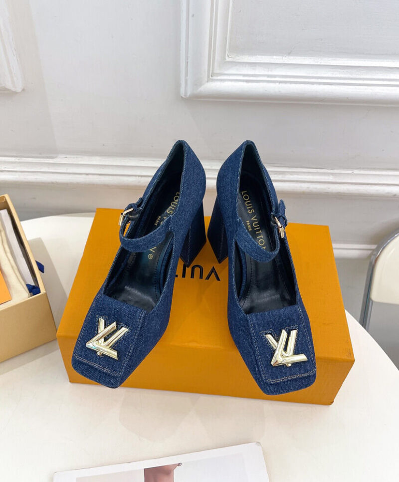 Louis Vuitton Women's Shake Mary Jane Pump 1ACGST Dark Blue