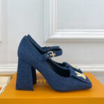 Louis Vuitton Women's Shake Mary Jane Pump 1ACGST Dark Blue