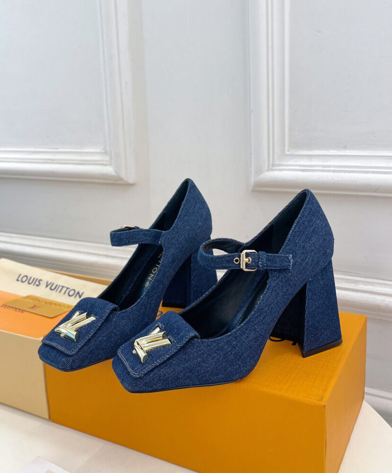 Louis Vuitton Women's Shake Mary Jane Pump 1ACGST Dark Blue