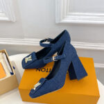 Louis Vuitton Women's Shake Mary Jane Pump 1ACGST Dark Blue