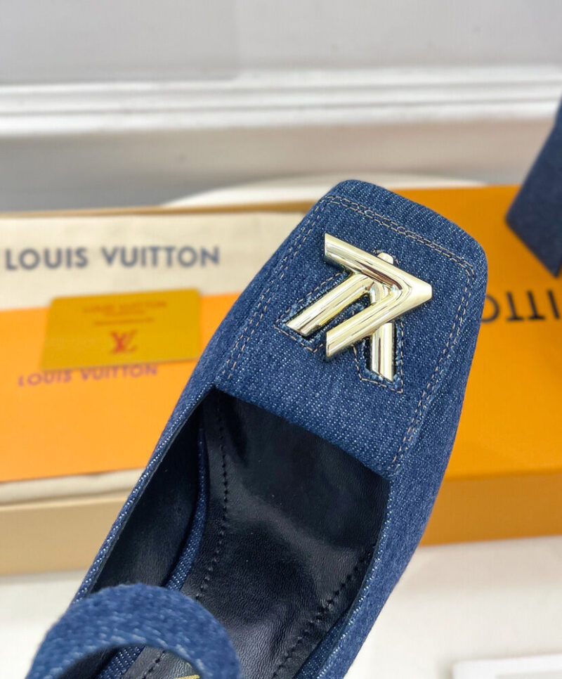 Louis Vuitton Women's Shake Mary Jane Pump 1ACGST Dark Blue