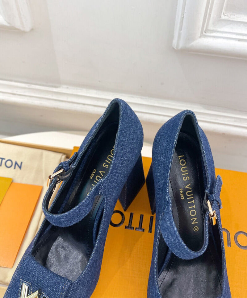 Louis Vuitton Women's Shake Mary Jane Pump 1ACGST Dark Blue