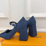 Louis Vuitton Women's Shake Mary Jane Pump 1ACGST Dark Blue